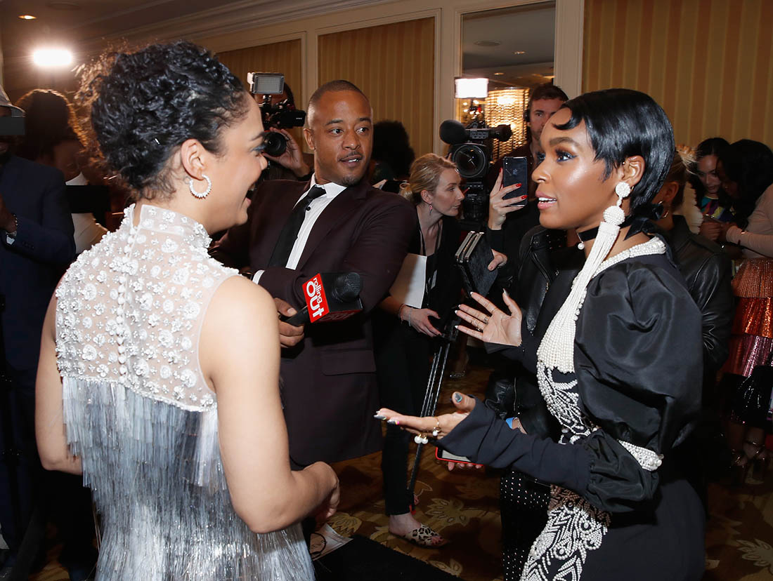 Tessa Thompson and Janelle Monae attends the 2018 Essence Black Women In Hollywood