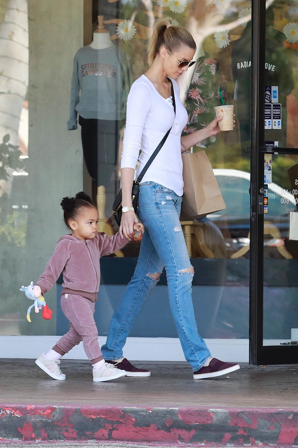 Paige Butcher and daughter Izzy have a mother/daughter shopping trip in