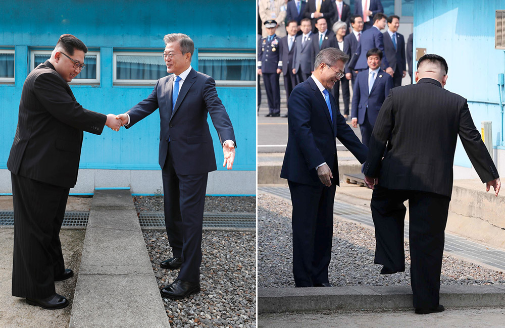 Kim Jong-un, Moon Jae-in