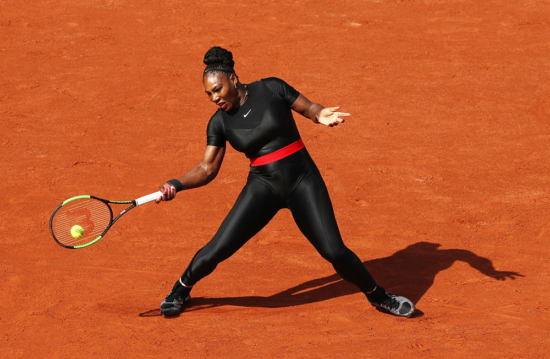 Serena Williams Wears Black Catsuit for 1st Grand Slam Win Since Giving ...