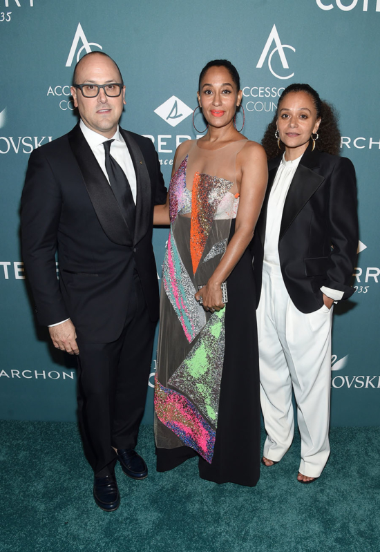 Accessories Council Chairman Frank Zambrelli, Tracee Ellis Ross, and