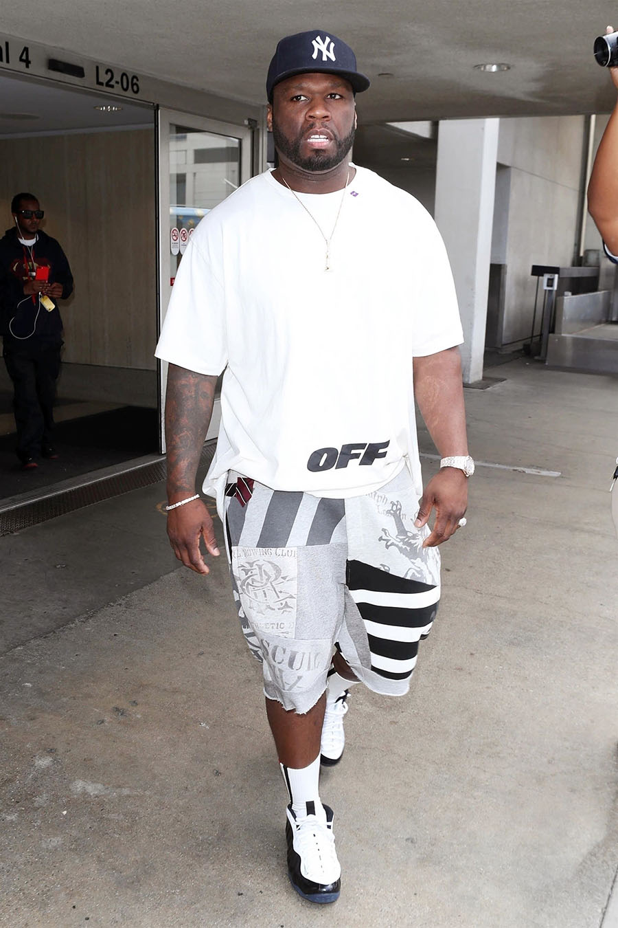 Curtis Jackson (50 Cent) is seen at LAX Airport in Los Angeles, CA ...