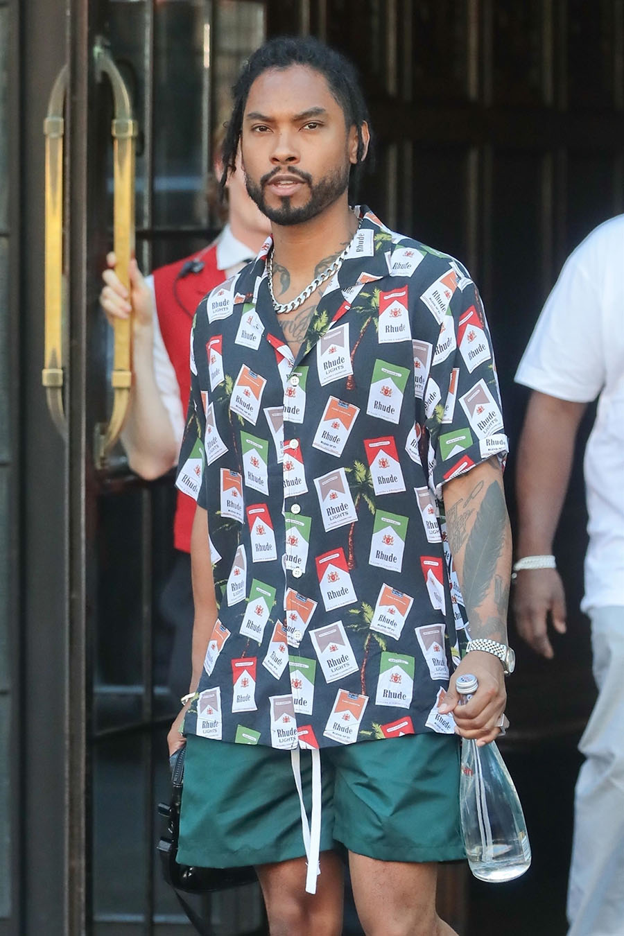 Singer Miguel is seen leaving the Bowery hotel in New York City ...