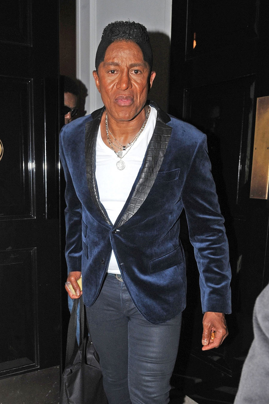 Jermaine Jackson is seen arriving back at the Jacksons’ Hotel in London ...