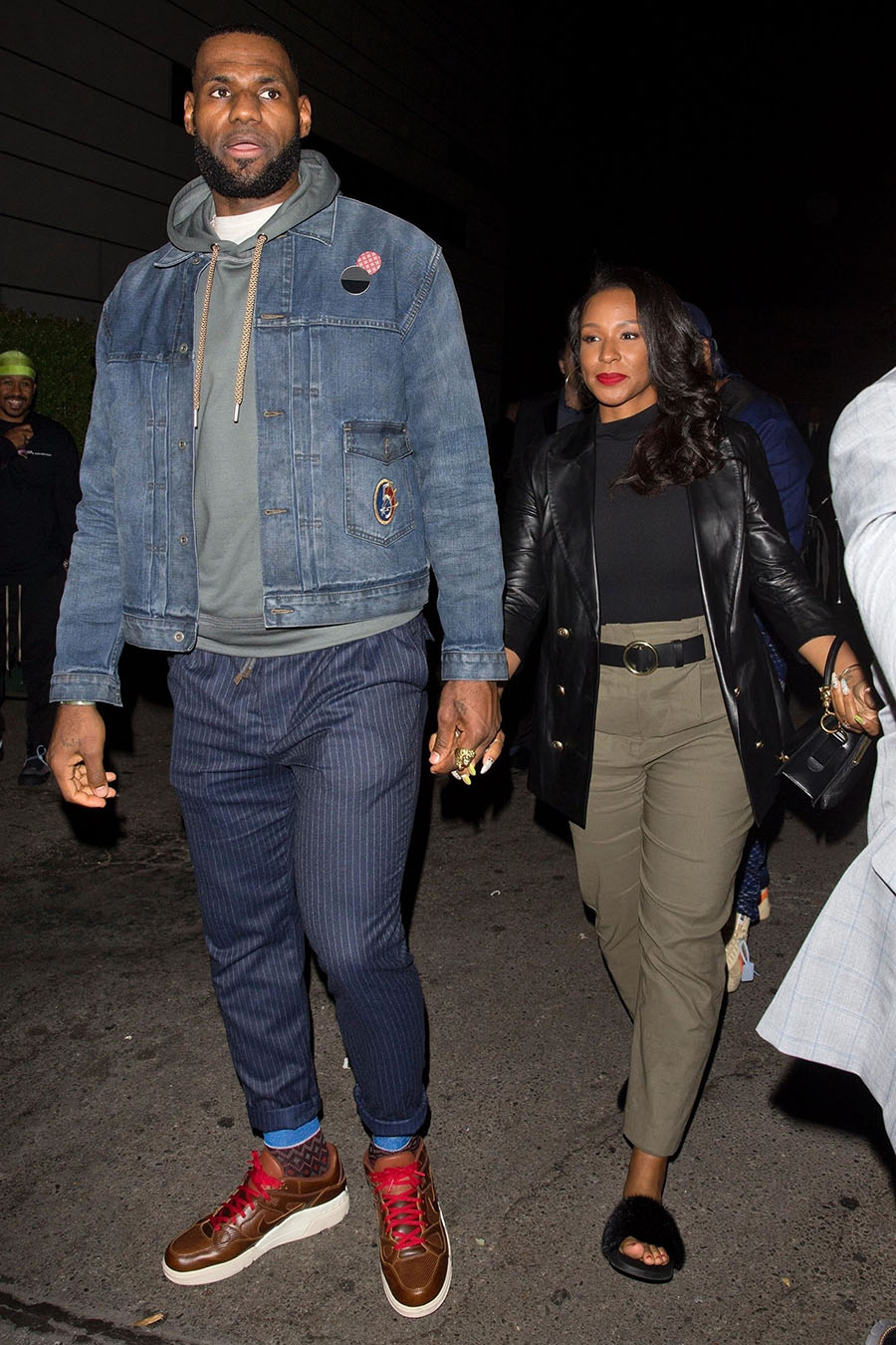 LeBron and Savannah James are seen leaving P Diddy’s 49th Birthday