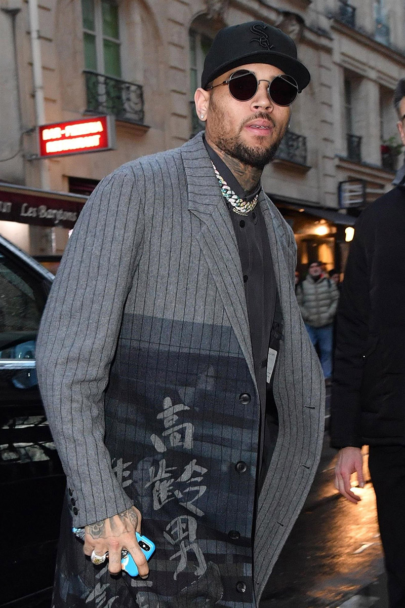 Chris Brown Wearing All Louis Vuitton For L'Officiel Photoshoot