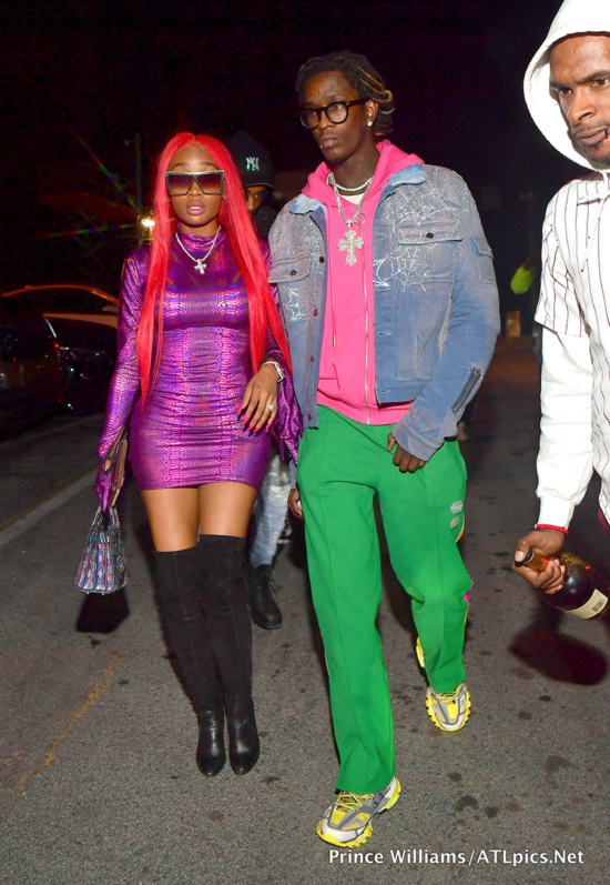 Young Thug & Jerrika Karlae Attend Her Single Release Party at ...