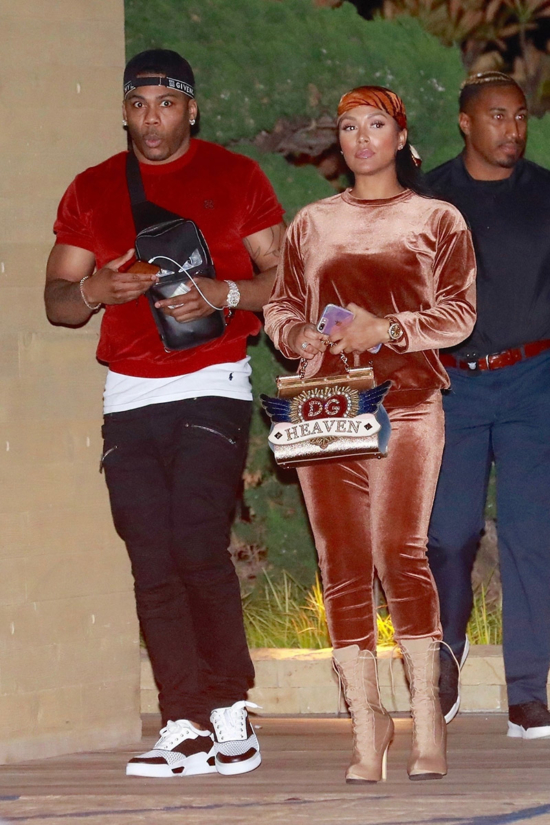 Nelly And Shantel Jackson Enjoy A Casual Dinner Date At Nobu The Pair Are Spotted As They Dash 3965