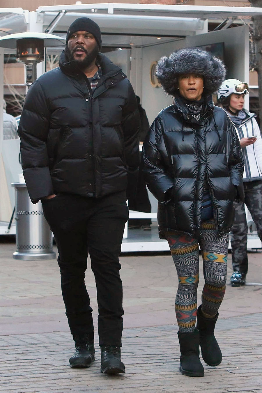 Tyler Perry and his common law wife Gelila Bekele enjoyed a stroll