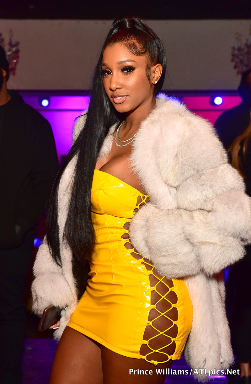 Bernice Burgos Heads Out for the Night in Black Leather Look