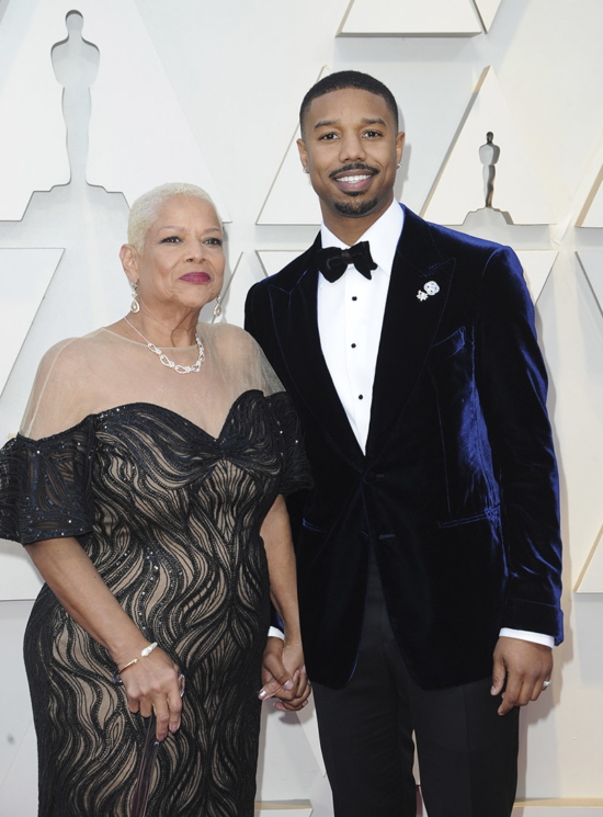 Michael B. Jordan And His Mom At The 91st Academy Awards (Oscars 2019 ...