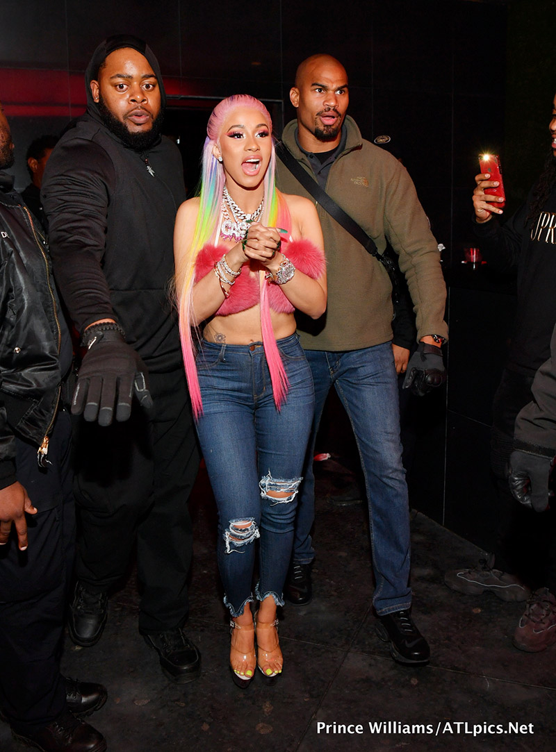 Cardi B in Leggy Louis Vuitton Look, Meek Mill at Pre-Super Bowl Party –  Footwear News