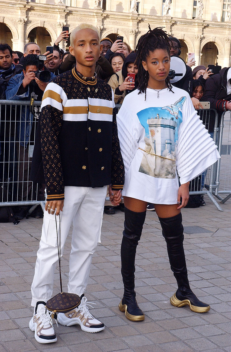 JADEN AND WILLOW SMITH ATTEND LOUIS VUITTON FASHION SHOW IN PARIS
