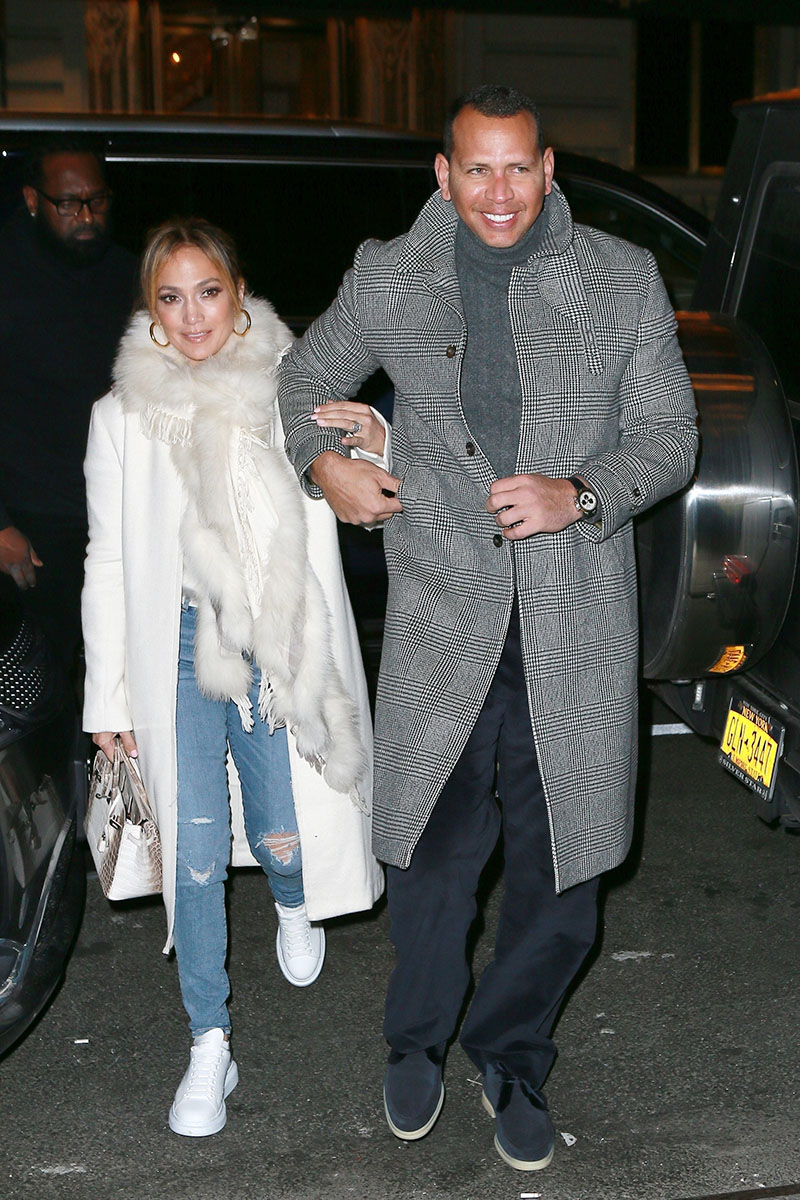 Jennifer Lopez goes monotone in a tracksuit and crocodile Hermes