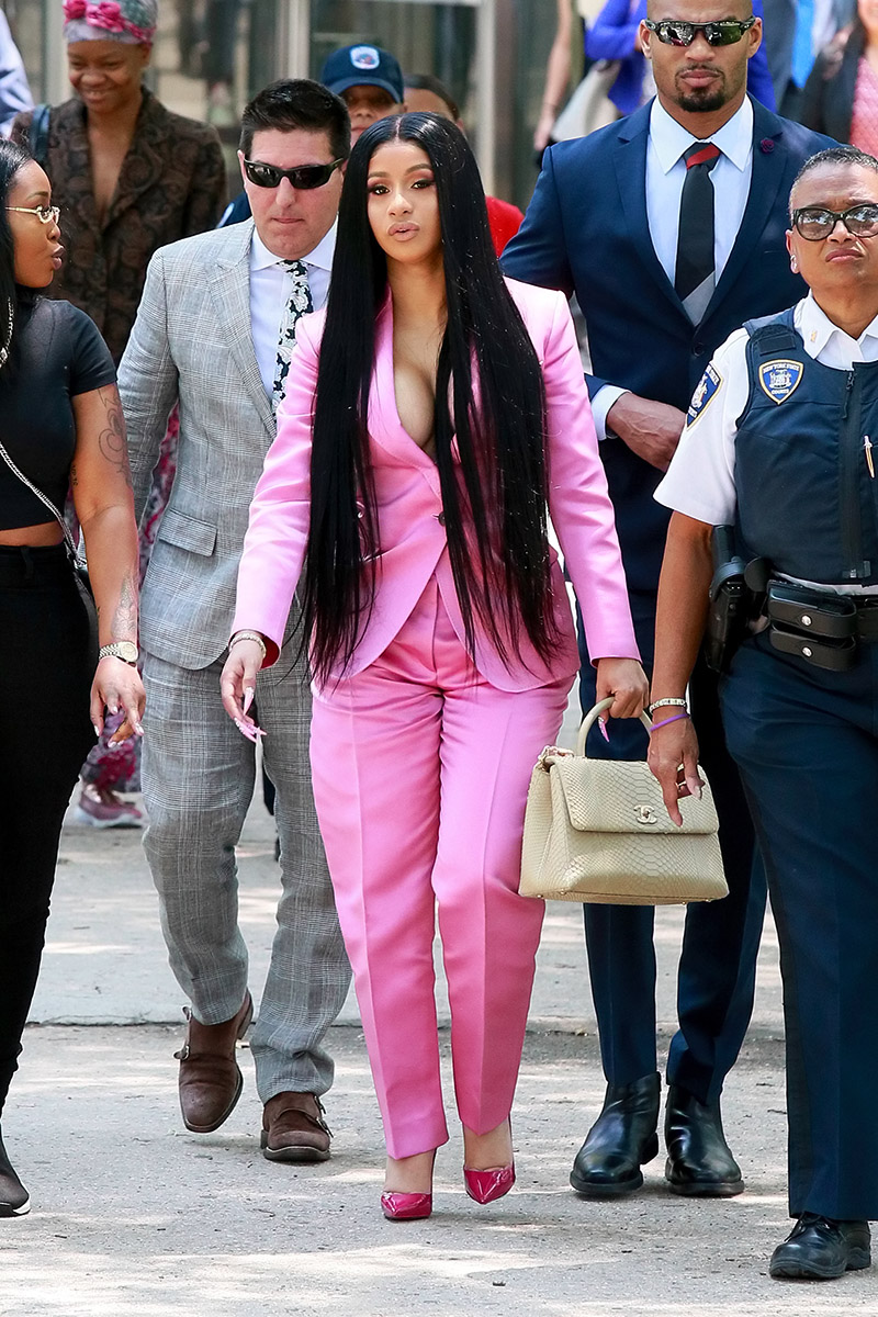 Cardi B Court Outfit: Rapper Wears Sexy Pink Pantsuit — Pics