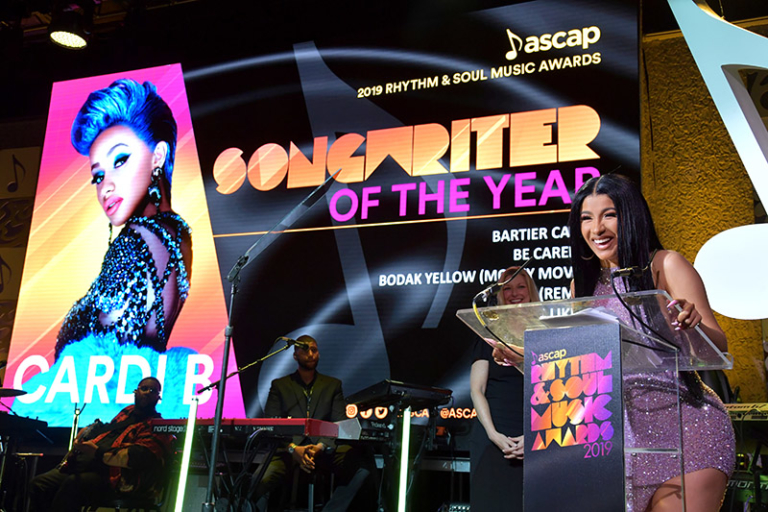 Cardi B Wins Songwriter Of The Year Award At 2019 ASCAP Rhythm & Soul ...