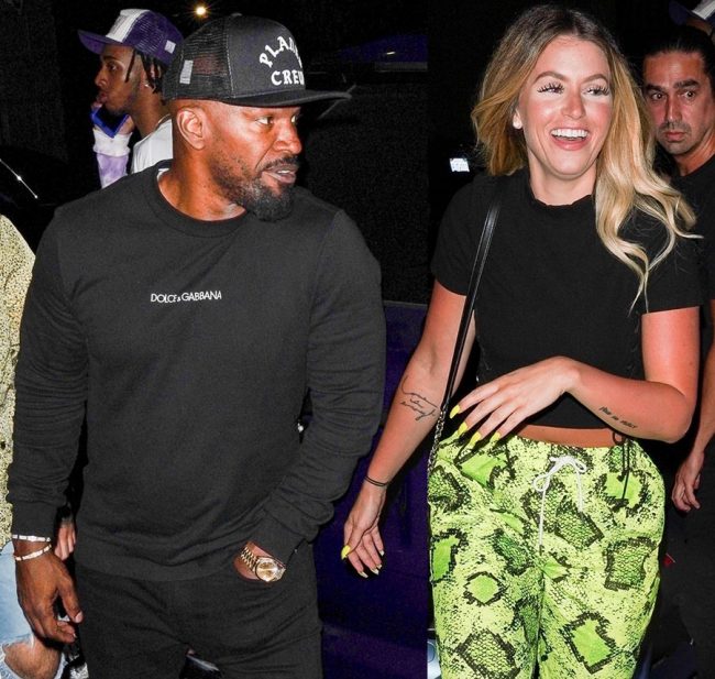 Jamie Foxx and Mystery Blonde get a hotel room at Dream Hotel after a