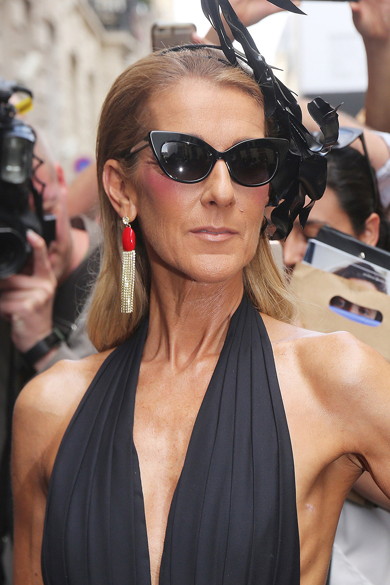 Celine Dion attends Schiaparelli Runway Show at Paris Fashion Week ...