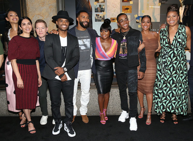 (L-R) Cynthia Addai-Robinson, Lela Loren, Joseph Sikora, Larenz Tate ...