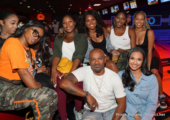 Big Tigger and friends attend Luda Day Weekend Bowling event in Atlanta ...