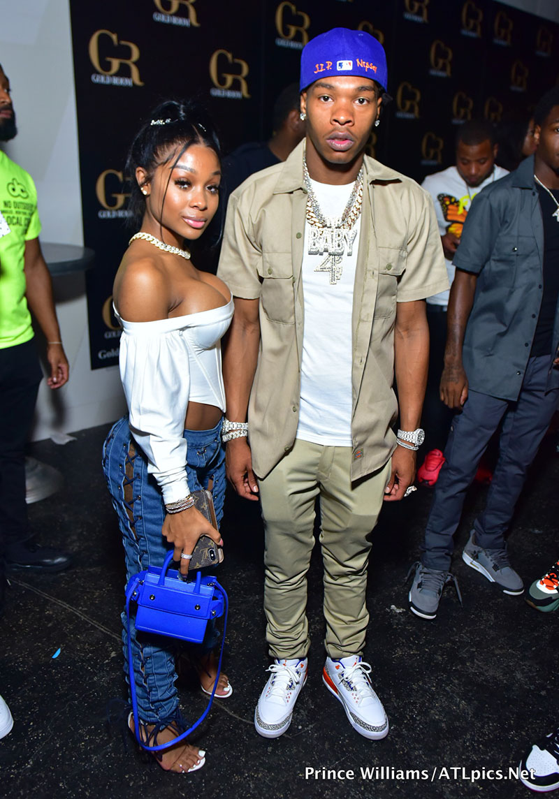 Jayda Ayanna and Lil Baby attend his party at Gold Room in