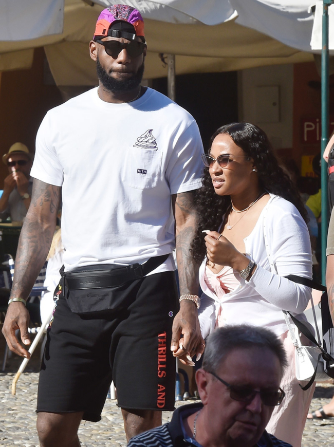 LeBron James and his wife Savannah are joined by Oklahoma City Thunder ...