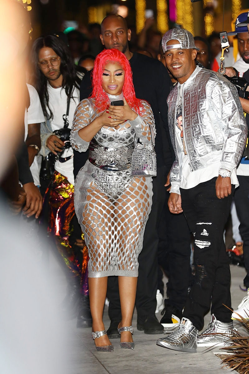 Nicki Minaj & Kenneth Petty At Fendi Party: They Have Rare Night Out –  Hollywood Life