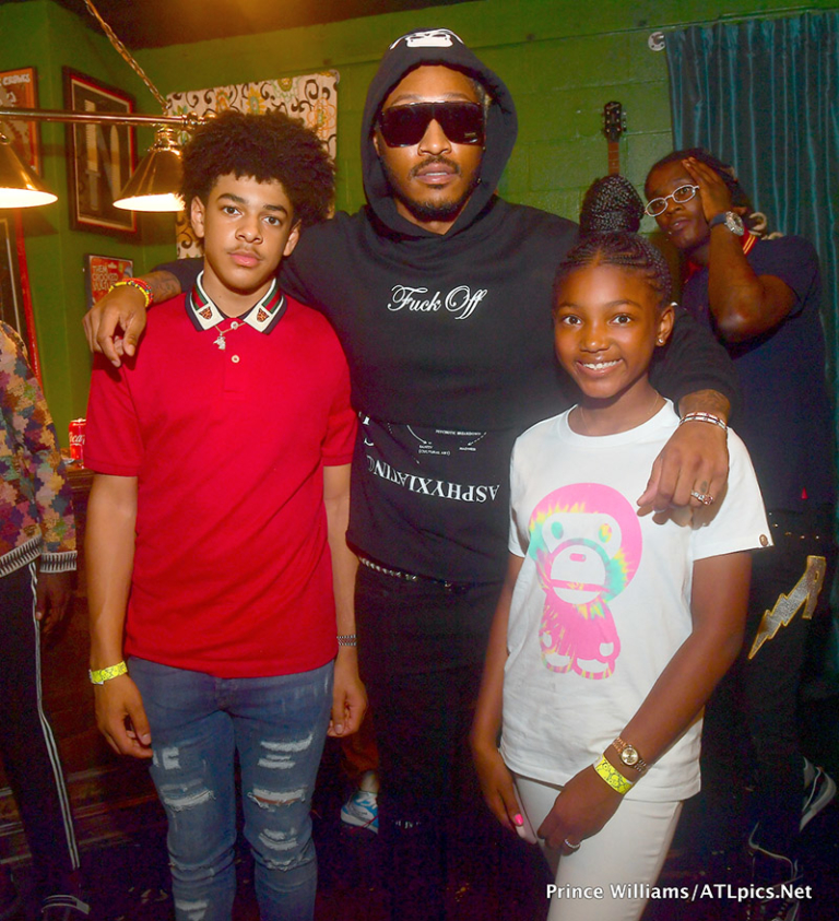 Rapper Future and two of his 7 children. CREDIT: Prince Williams ...