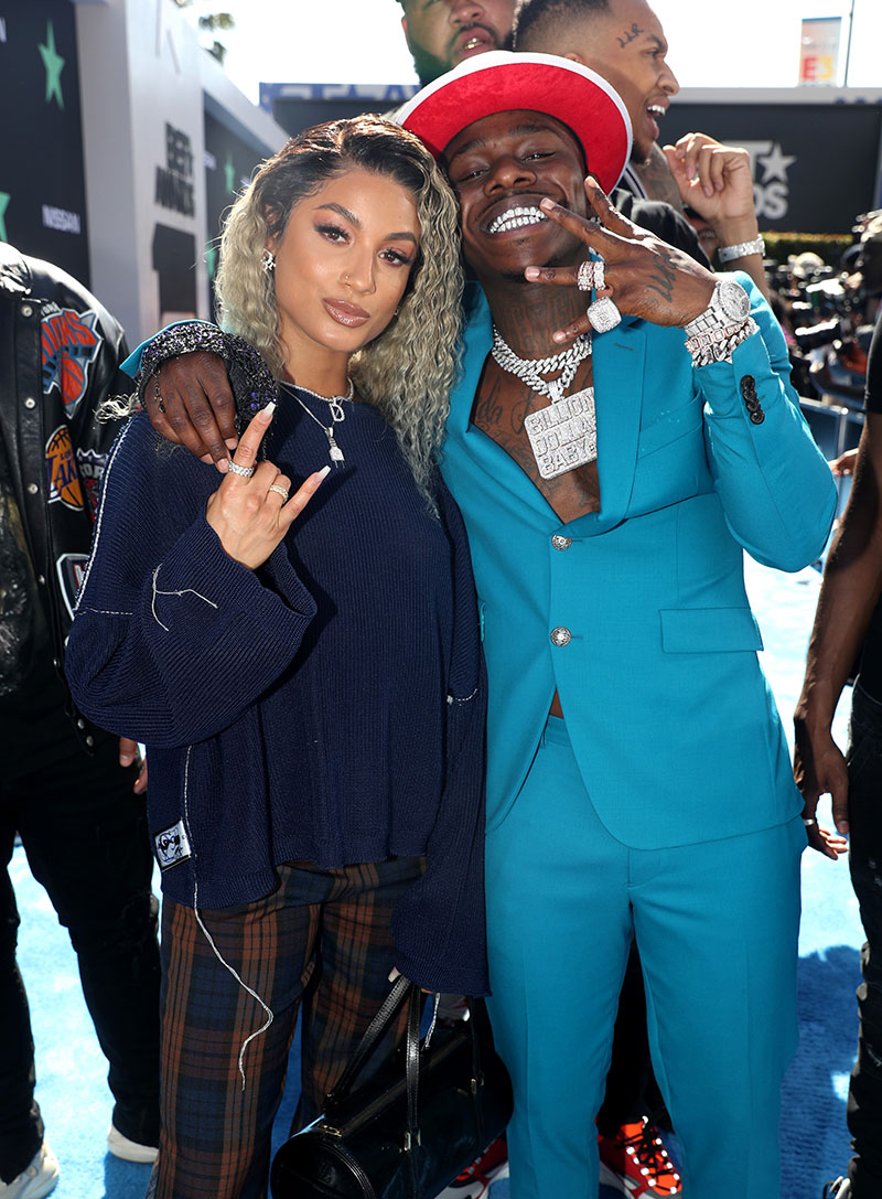 DaniLeigh and DaBaby attend the 2019 BET Awards at Microsoft Theater on