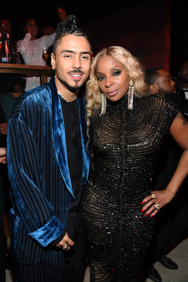 Quincy Combs and Mary J. Blige attend Sean Combs 50th Birthday Bash