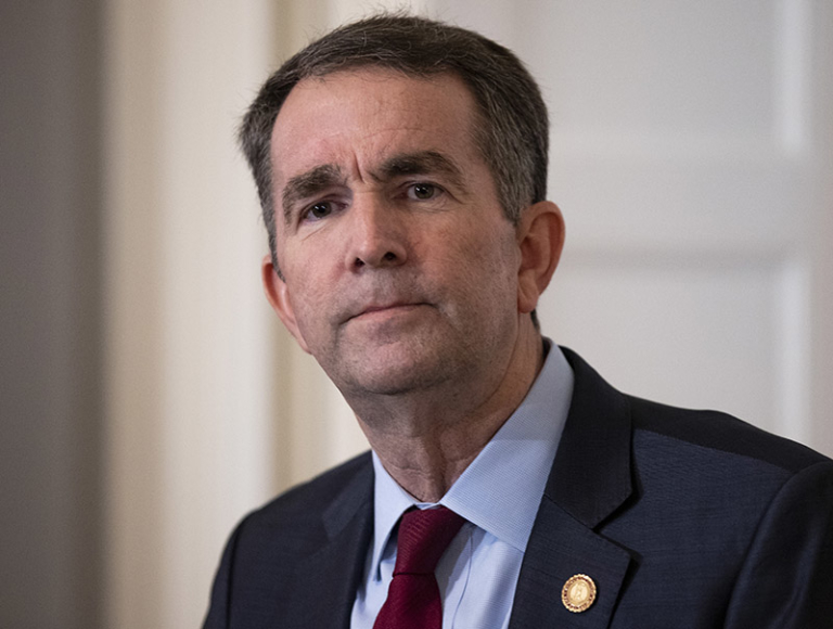 Virginia Governor Ralph Northam Speaks With Reporters At A Press