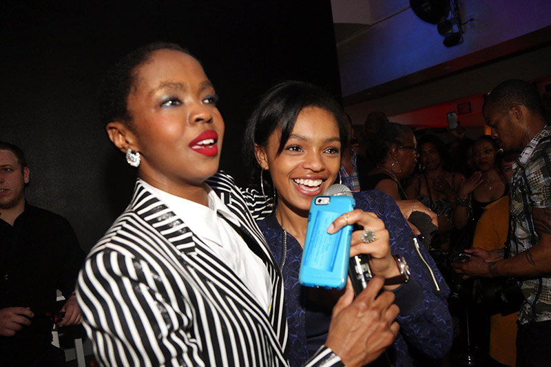 (L-R) Lauryn Hill and her daughter Selah Marley celebrate Lauryn Hill’s ...