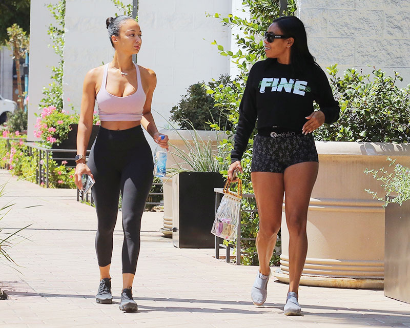 Draya Michele shows off her chic figure leaving her personal