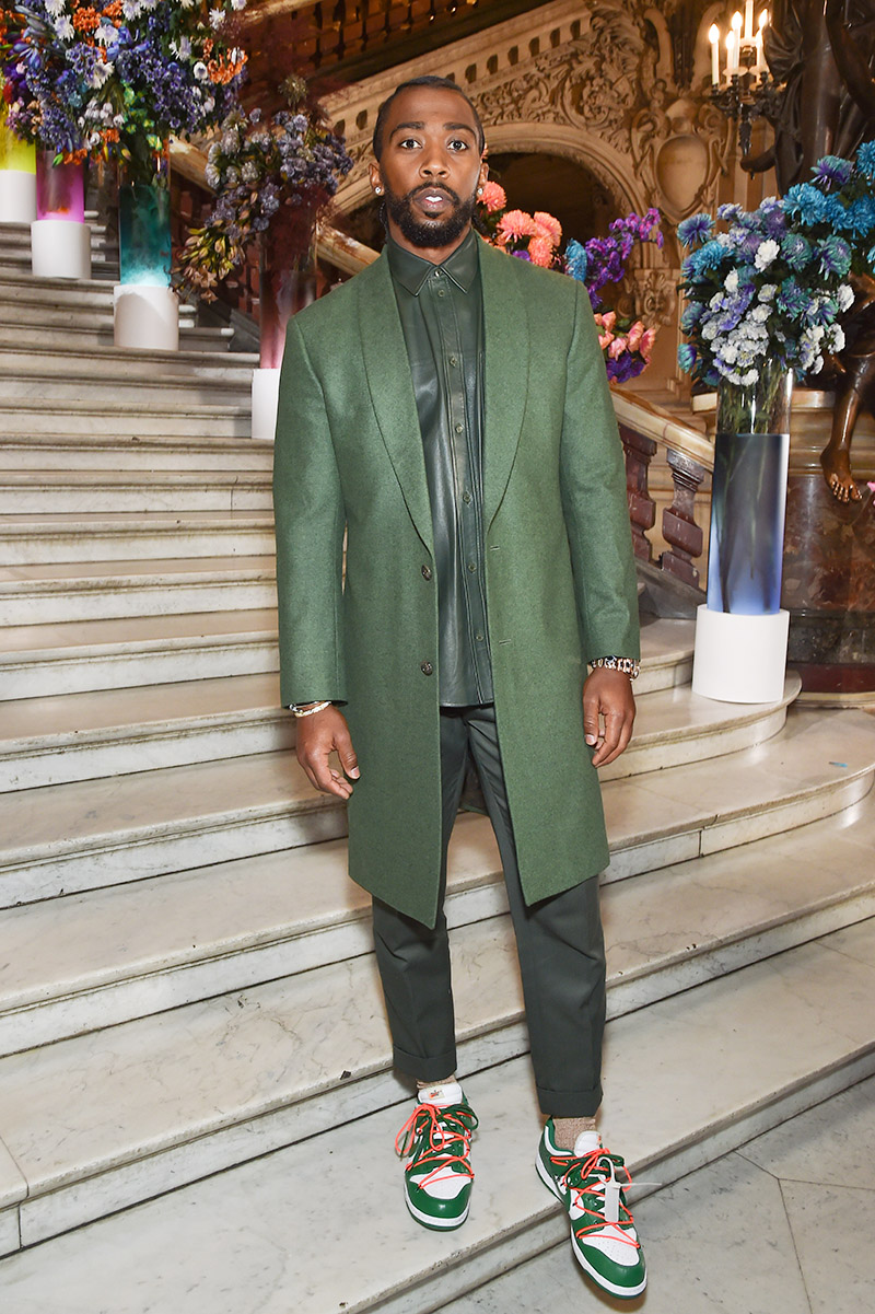 Tyrod Taylor attends the Berluti Menswear Fall/Winter 2020-2021 show as