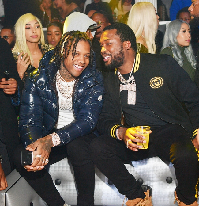 Rapper Lil Durk and Meek Mill attend Meek Mill “Championships” album ...