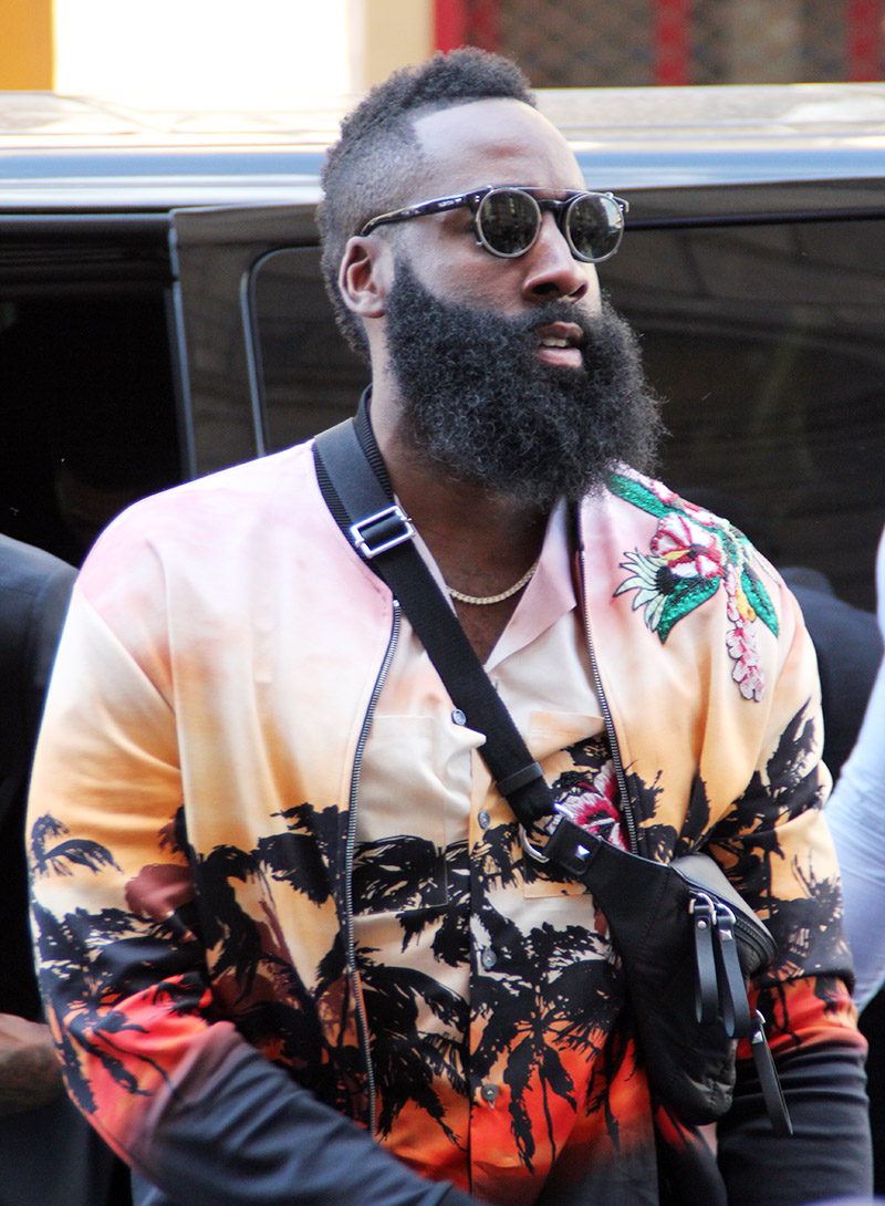 James Harden attends Paris Fashion Week's Valentino Men's Ready-to-Wear  Fashion Show in Paris, France.