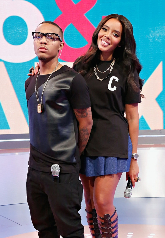 NEW YORK, NY – AUGUST 05: Hosts Bow Wow and Angela Simmons pose onstage ...