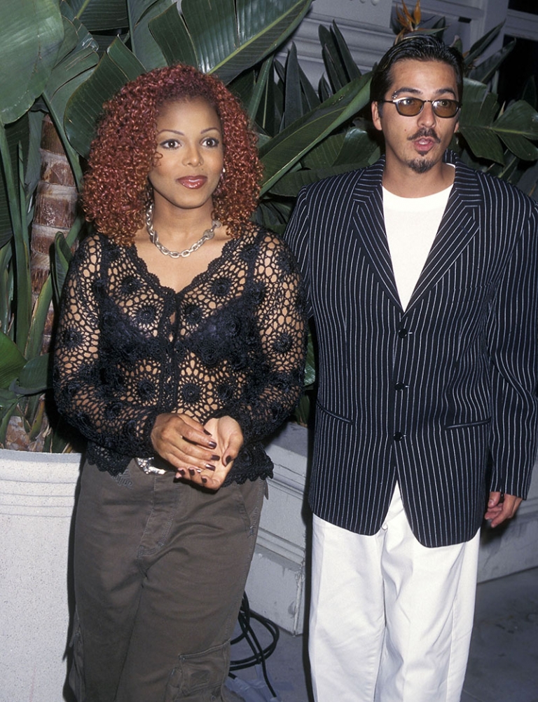 Singer Janet Jackson and boyfriend Rene Elizondo attend the Virgin