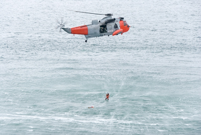 Stock Photo: Coast Guard Rescuing Stranded Yachtsmen. Photo By Carl ...