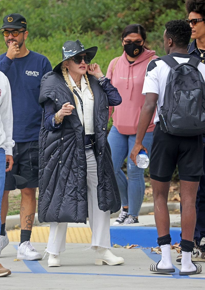 Madonna & Her Twins Watch Son David's Soccer Game: Pics