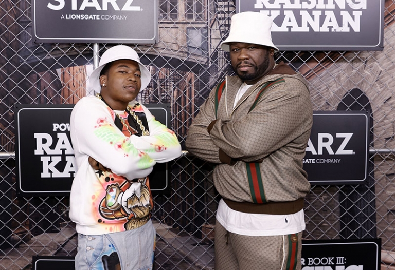 NEW YORK, NEW YORK – JULY 15: Mekai Curtis and 50 Cent attend ‘Power