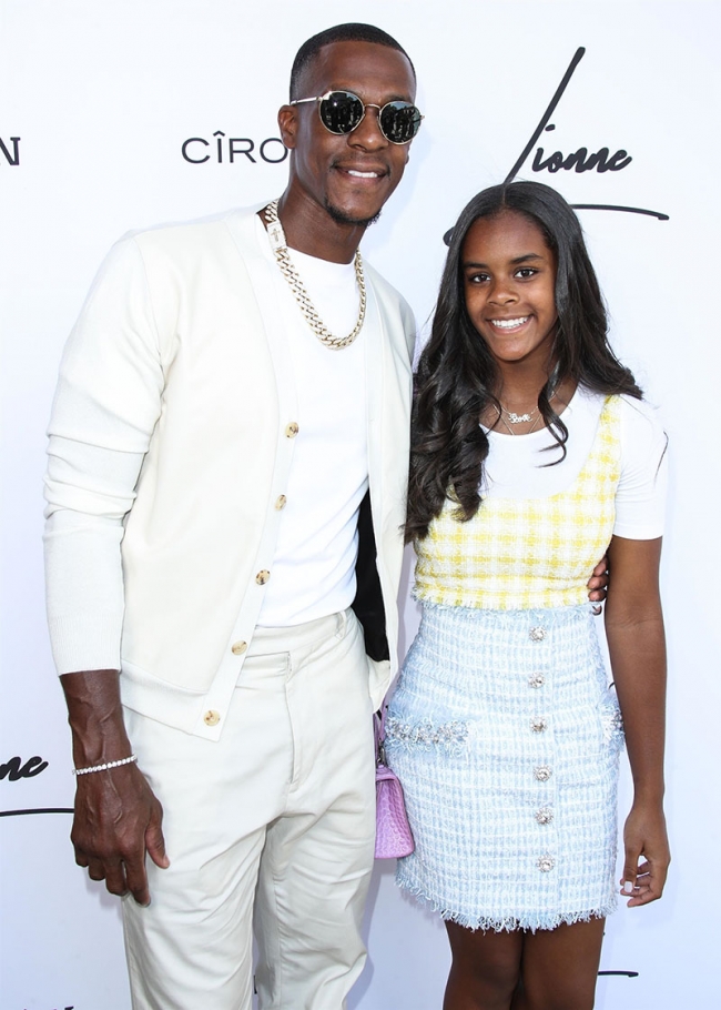 Los Angeles, CA – Rajon Rondo, Ryelle Rondo attends Lionne Fall/Winter