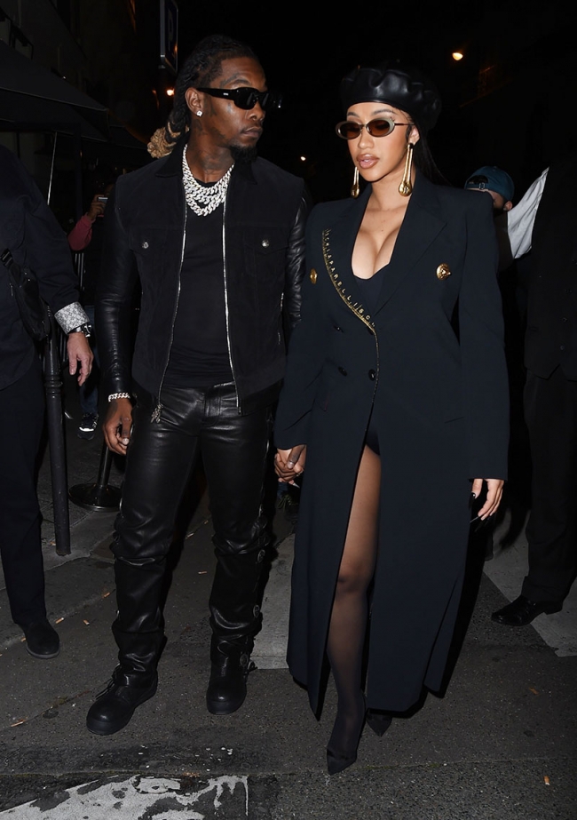 Paris, FRANCE – Cardi B and husband Offset seen out and about during ...