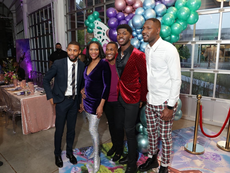 ATLANTA, GA OCTOBER 20 Shanell McGoy, Jabari BrutonBarrett, Lil Nas