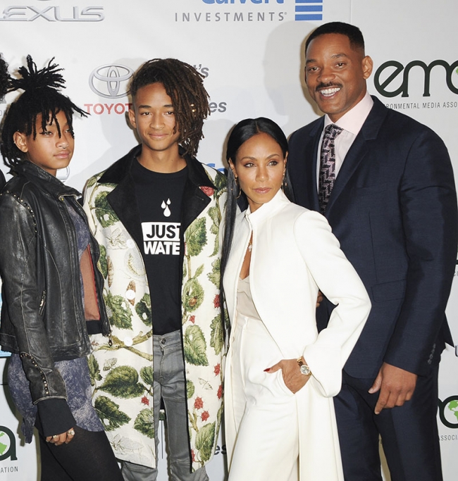 Will Smith, Jada Pinkett Smith, Willow Smith, Jaden Smith, Trey Smith ...