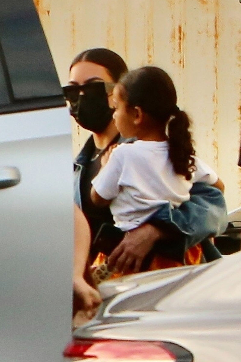 PICS: Kim Kardashian spotted with her children after taking break from ...