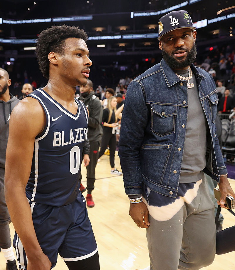 Ken Griffey Jr. says he'll go with dad if LeBron, Bronny play together