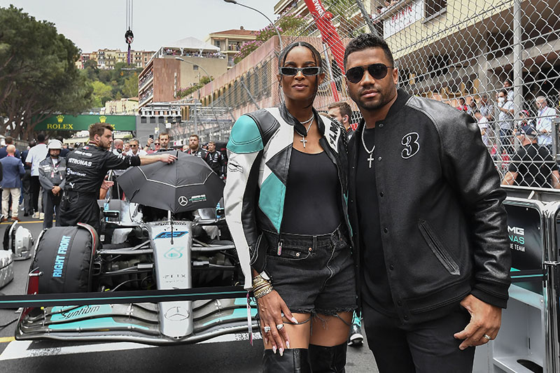 Bronco's QB Russell Wilson's wife Ciara twerks on a car at a gas station