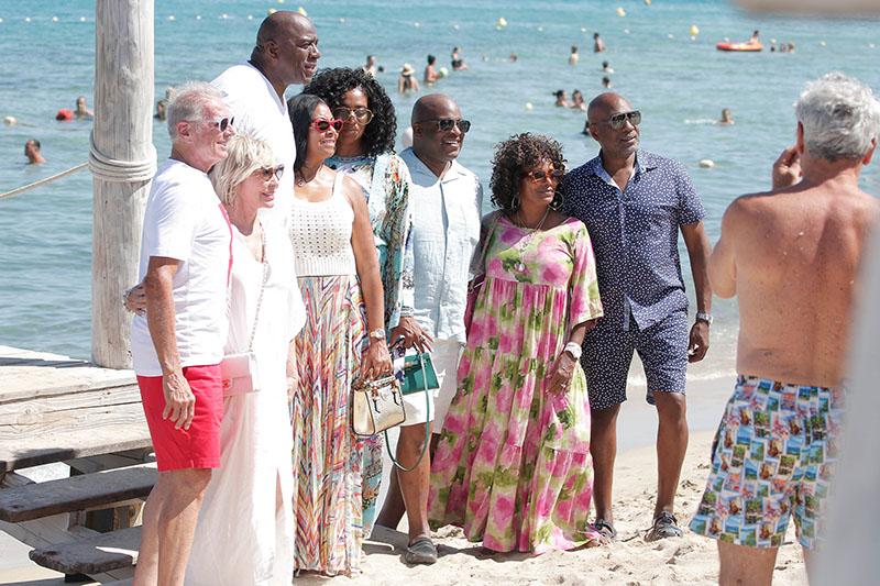 Magic Johnson and Family Show Off 'Commanders Swag' on Vacation in Greece