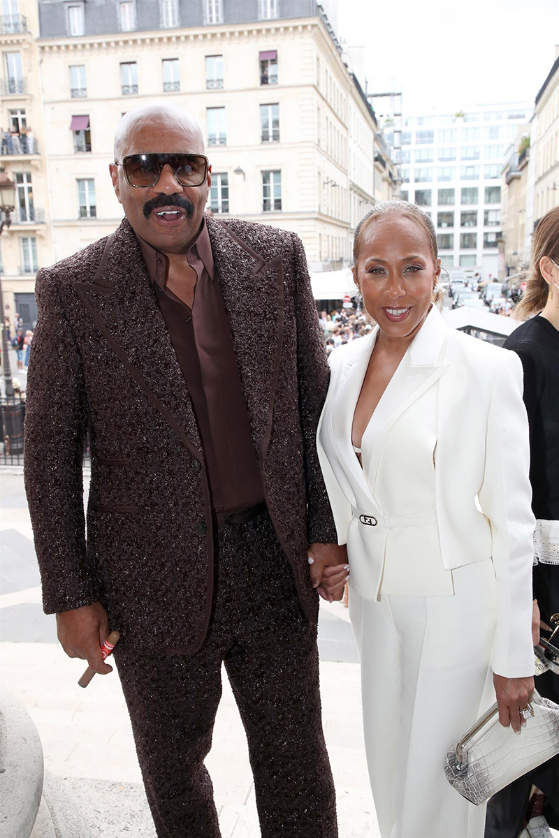 Steve and Marjorie Harvey Front Row at Fendi, Paris Couture Week – WWD
